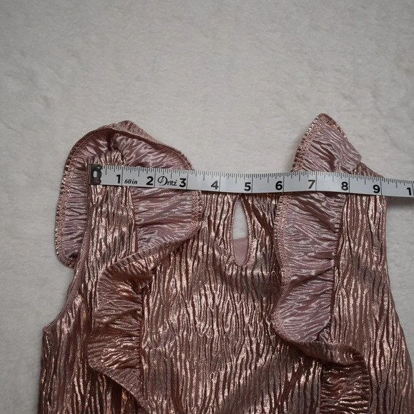 Nannette Kids Pink Dress Metallic Sz 6X Sparkly Tulle Party Princess Ballerina - Picture 15 of 16